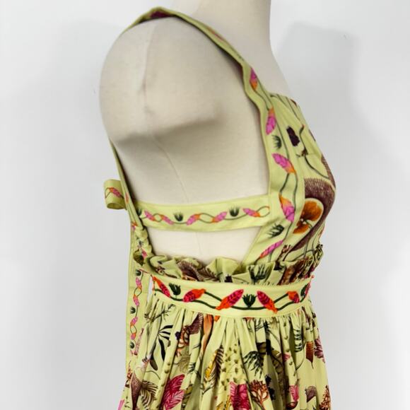 Agua by Agua Bendita Lunatus Habitat Midi Dress Embellished Cotton S - Picture 8 of 16